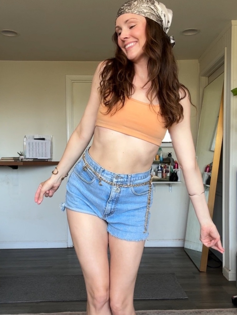ORANGE Daria sports bra
